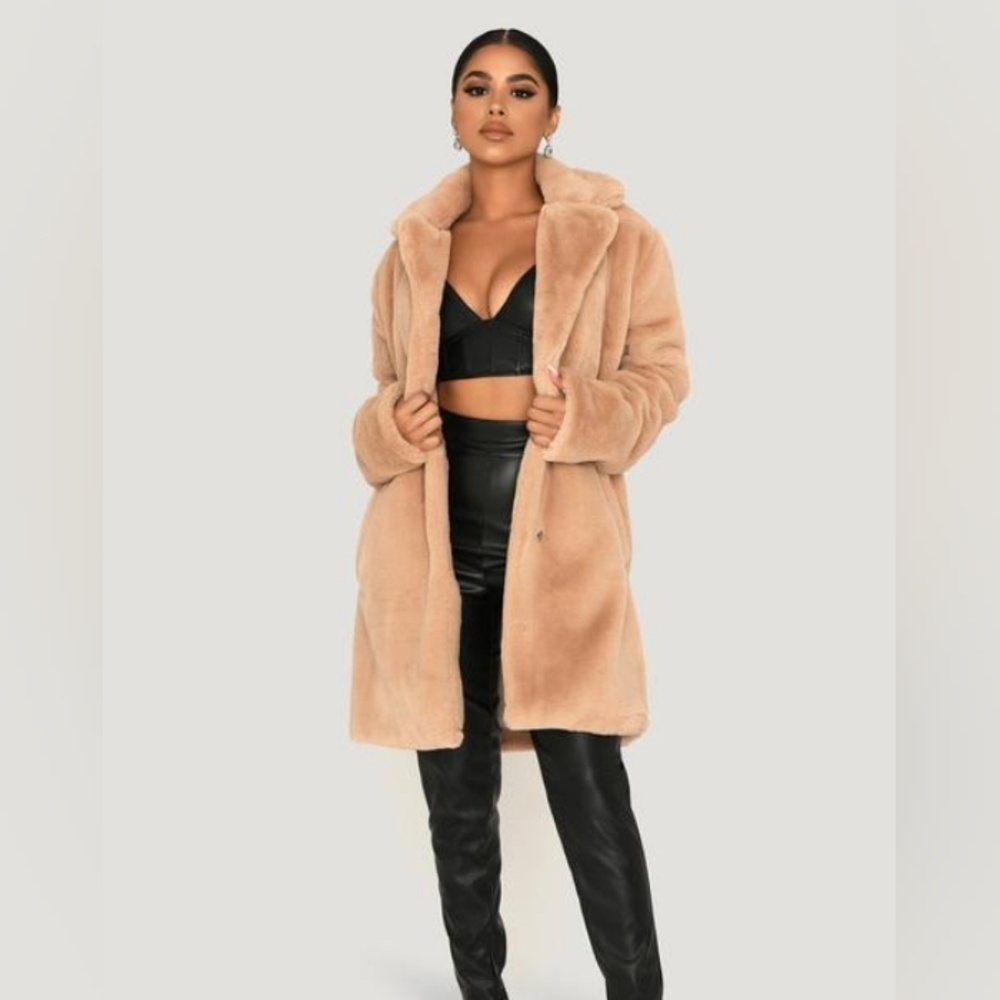 PRETTYLITTLETHING MIDI COLLAR COAT